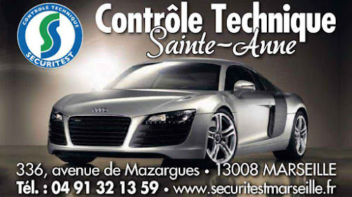 Centre de contrôle technique Sécuritest Contrôle Technique Automobile MARSEILLE 08 - AVENUE DE MAZARGUES Marseille