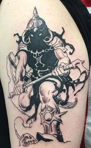 Explore small thigh tattoo ideas, creative tattoo ideas in Chandler, available at Ranger Tattoo & Piercing