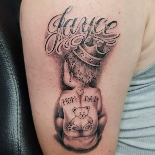 Explore leg tattoo ideas with meaning, creative tattoo ideas in Cocoa Beach, available at The Corner Tattoo and Piercing Studio