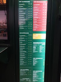 Menu du Le Kiosque à Pizzas Le Creusot à Le Creusot