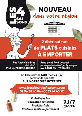 Le Traiteur des 4 saisons - Kiosque de ventes de plats à emporter en libre service à Minihy-Tréguier