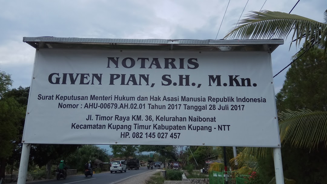 Kantor Notaris Given Pian, S.H.,M.Kn
