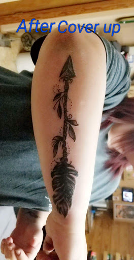 Explore pinup tattoo ideas, creative tattoo ideas in Conway, available at Primal Urge Tattoos