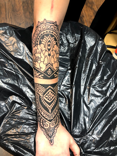 Explore japanese dragon tattoo ideas, creative tattoo ideas in Jacksonville, available at Idle Hands Tattoo Co.