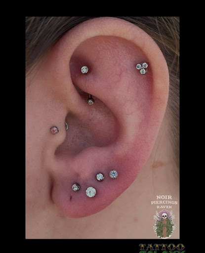 Explore 2 dog tattoo ideas, creative tattoo ideas in Abington, available at Tattoo Galaxy (Abington) Piercing and Custom Tattoos