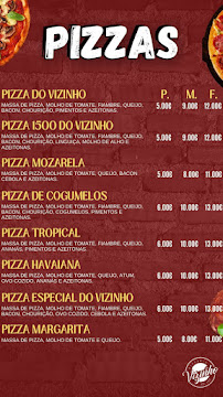 Menu du Pizzaria_do_Vizinho à Santa Eulália