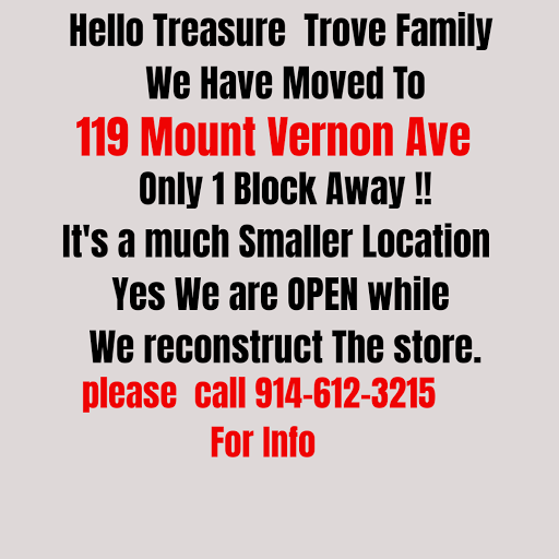 Thrift Store «Treasure Trove Thrift & Vintage Shop», reviews and photos, 115 S Macquesten Pkwy, Mt Vernon, NY 10550, USA