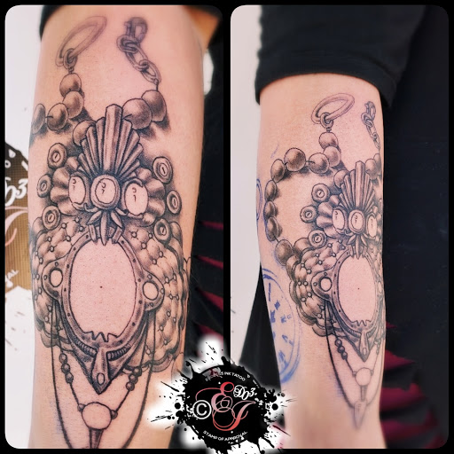 Explore disney sleeve tattoo ideas, creative tattoo ideas in Denver, available at Endless Ink Tattoo & Piercing