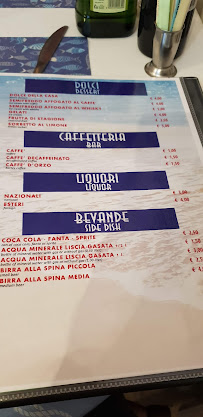 Amalfitana à Milan menu