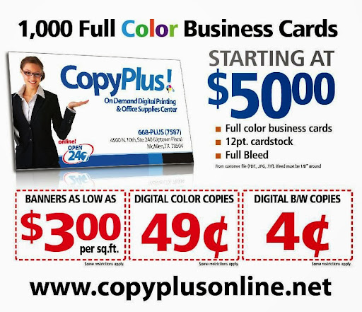 Print Shop «Copy Plus LLC», reviews and photos, 4500 N 10th St, McAllen, TX 78504, USA