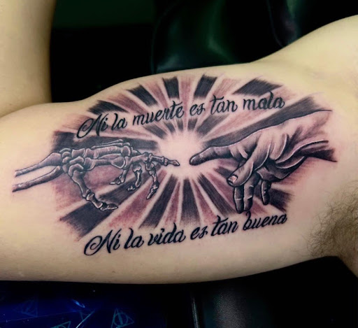 Explore tattoo design idea generator, creative tattoo ideas in Corcoran, available at La Raza Tattoo 2