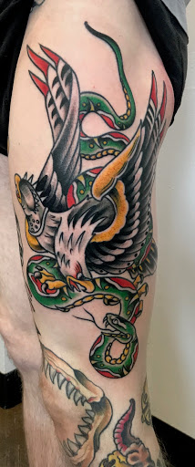 Explore tattoo ideas for shoulder and arm, creative tattoo ideas in Waterford, available at Great Northern Tattoo