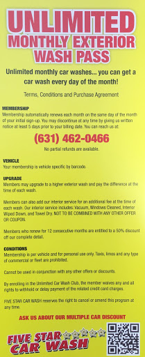 Car Wash «5 Star Car Wash & Detail Center», reviews and photos, 3064 Jericho Turnpike, East Northport, NY 11731, USA