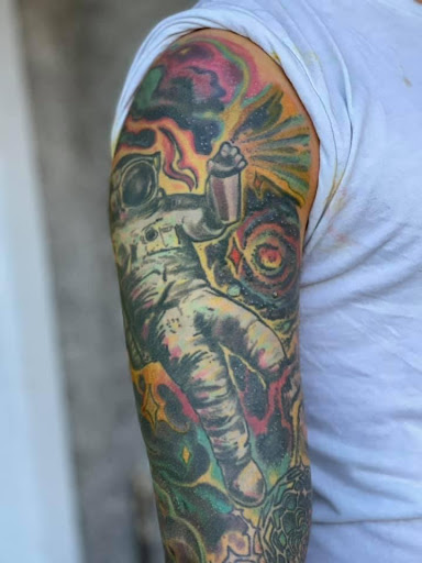 Explore deer hunting tattoo ideas, creative tattoo ideas in Milford, available at Golden Hammer Tattoo Studios