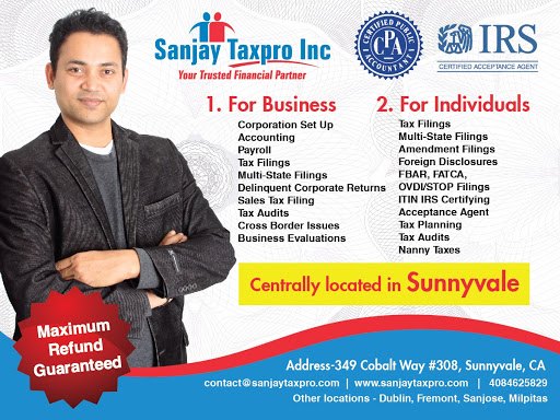 Sanjay Taxpro Inc Tax Consultant and Tax Preparation Service in California image