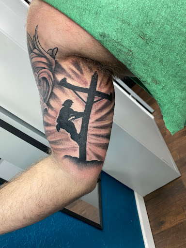 Explore husband name tattoo ideas, creative tattoo ideas in Martin, available at Southern Ink Tattoos & Piercings