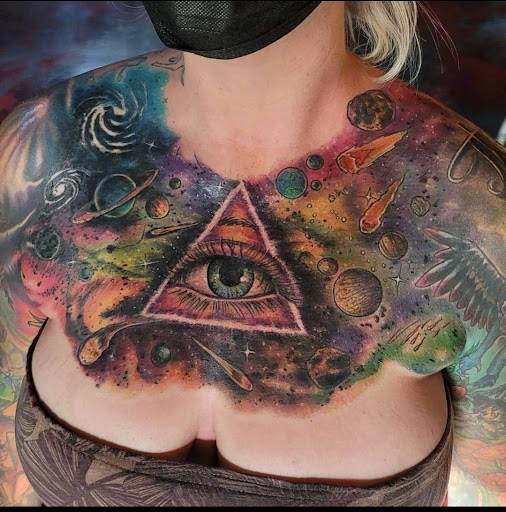 Explore memorial tattoo sleeve ideas, creative tattoo ideas in Yucca Valley, available at Strata Tattoo Lab LLC