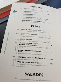 Restaurant italien Corso Kléber à Paris - menu / carte