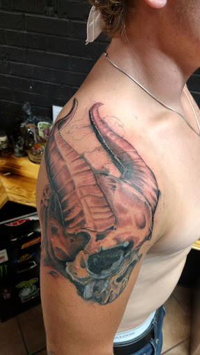 Explore haunted tattoo ideas, creative tattoo ideas in Rapid City, available at Convicted Designs Tattoo & Piercing