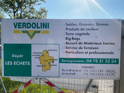 Société Verdolini Carrières - Dépôt des Echets à Miribel