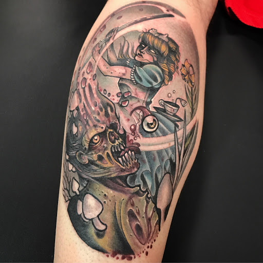 Explore dead space tattoo ideas, creative tattoo ideas in Tampa, available at Momentum Tattoo Tampa