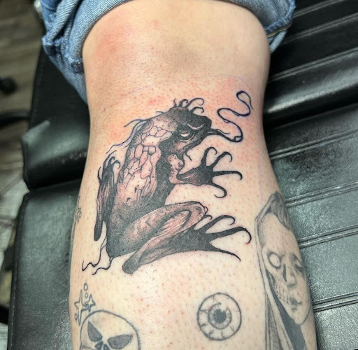 Explore boxer dog tattoo ideas, creative tattoo ideas in Ambler, available at Tattoo GalaxyAmbler Piercing & Custom Tattoos