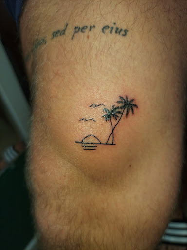 Explore star tattoo cover up ideas, creative tattoo ideas in Odessa, available at Little Dragon Tattoos Studio