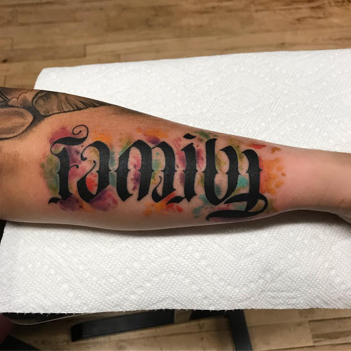 Explore outer arm tattoo ideas, creative tattoo ideas in Stockton, available at Stockton Tattoo & Piercing