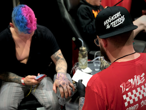 Explore tattoo thigh ideas, creative tattoo ideas in Springfield, available at Triumph Tattoo