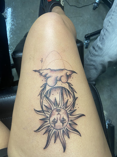 Explore west coast tattoo ideas, creative tattoo ideas in Charlotte, available at Black Cloud Tattoo and Piercing