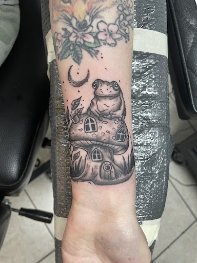 Explore name cover up tattoo ideas male, creative tattoo ideas in Harrisville, available at Cloud 9 Tattoo Company