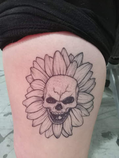 Explore tattoo hip ideas, creative tattoo ideas in Benton, available at Spectrum Tattoo