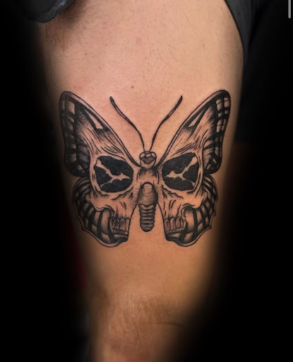 Explore mens patchwork tattoo ideas, creative tattoo ideas in Biloxi, available at Artisan Ink Studio