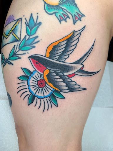 Explore siren tattoo ideas, creative tattoo ideas in Canton, available at Bound For Glory Ink Tattoo Company