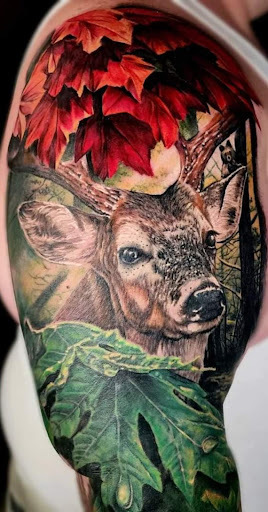 Explore basketball tattoo ideas, creative tattoo ideas in Utica, available at Watchtower Tattoo Company