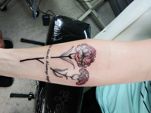 Explore calcifer tattoo ideas, creative tattoo ideas in Macon, available at Beauty & Pain Tattoo