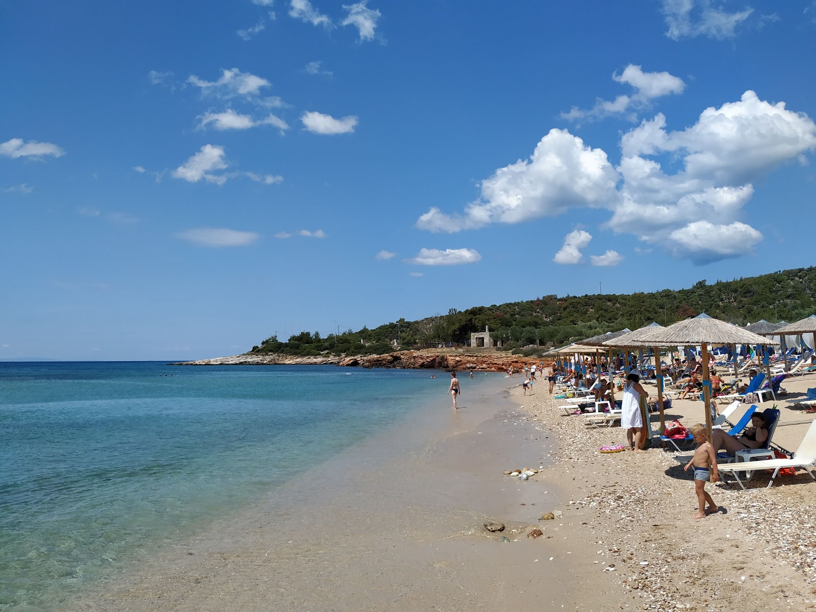 Psili Ammos'in fotoğrafı parlak kum yüzey ile