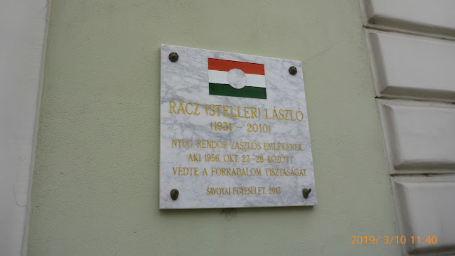 Rácz (Steller) László emléktábla - Ráckeve
