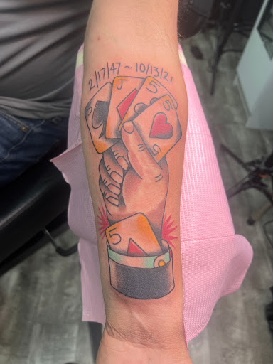 Explore half sleeve tattoo ideas male, creative tattoo ideas in Medina, available at Canalside Tattoo Company