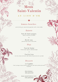 Restaurant Restaurant Hôtel Au Lion d'Or à Saint-Pol-sur-Ternoise - menu / carte