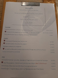 Menu / carte de Restaurant LE TAST'VIN à Beaune