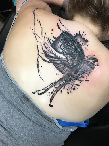 Explore jason voorhees tattoo ideas, creative tattoo ideas in Sauk City, available at The Madison Tattoo Company