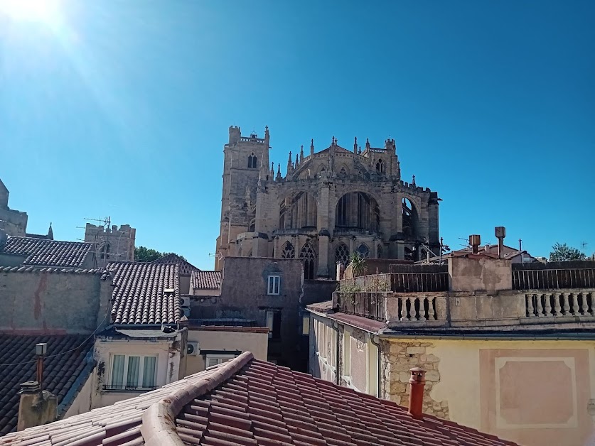 Studio Terrasse vue cathédrale à Narbonne