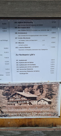 Restaurant Giebelhaus à Bad Hindelang (la carte)