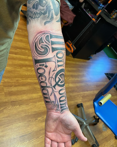 Explore fairy sleeve tattoo ideas, creative tattoo ideas in East Freedom, available at Midnight Ink Tattoo Parlor