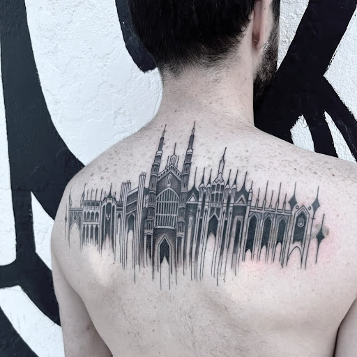 Explore men's dark tattoo ideas, creative tattoo ideas in Fort Myers, available at HOWL Tattoo & Piercing