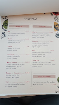 Restaurant italien Donatelo Pizzeria à Nantes (la carte)