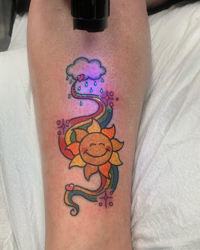 Explore feminine dragon tattoo ideas, creative tattoo ideas in Santa Clara, available at Vampire Battle Mansion Tattoo and Piercing