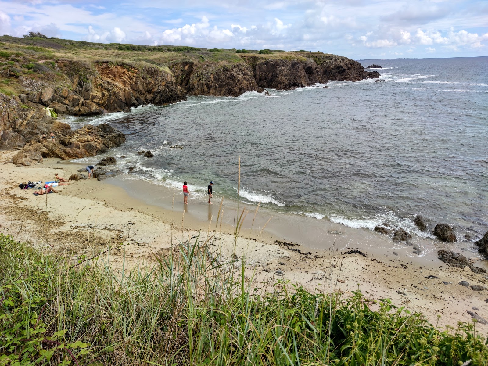 Fotografija Plage Stang Souc z svetel pesek površino