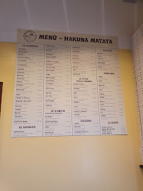 Pizzas à emporter Pizzeria d'asporto Hakuna Matata à Busto Arsizio (la carte)